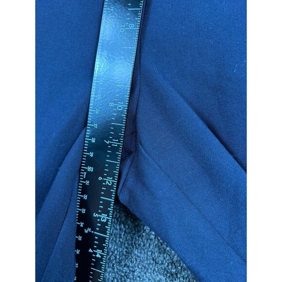 Rebel Wilson Angels Pants Womens Size 34 Navy Blue Side Zip Trim Ankle Trousers - Picture 7 of 8